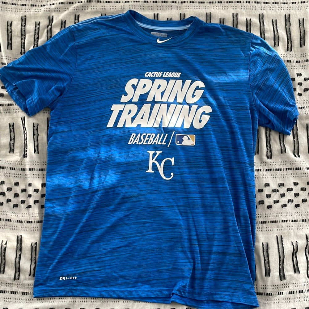 MLB Team Issue Nike Dri-Fit Tee Shirt KC Royals